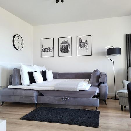 Apartament 150 Zaspa Vvita Z Prywatnym Ogrodem I Tarasem 格但斯克 外观 照片