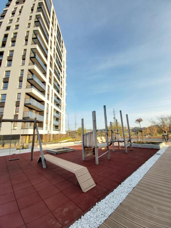 Apartament 150 Zaspa Vvita Z Prywatnym Ogrodem I Tarasem 格但斯克 外观 照片