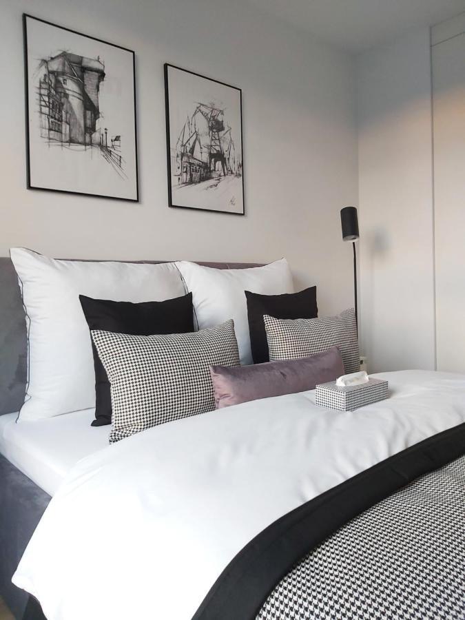 Apartament 150 Zaspa Vvita Z Prywatnym Ogrodem I Tarasem 格但斯克 外观 照片