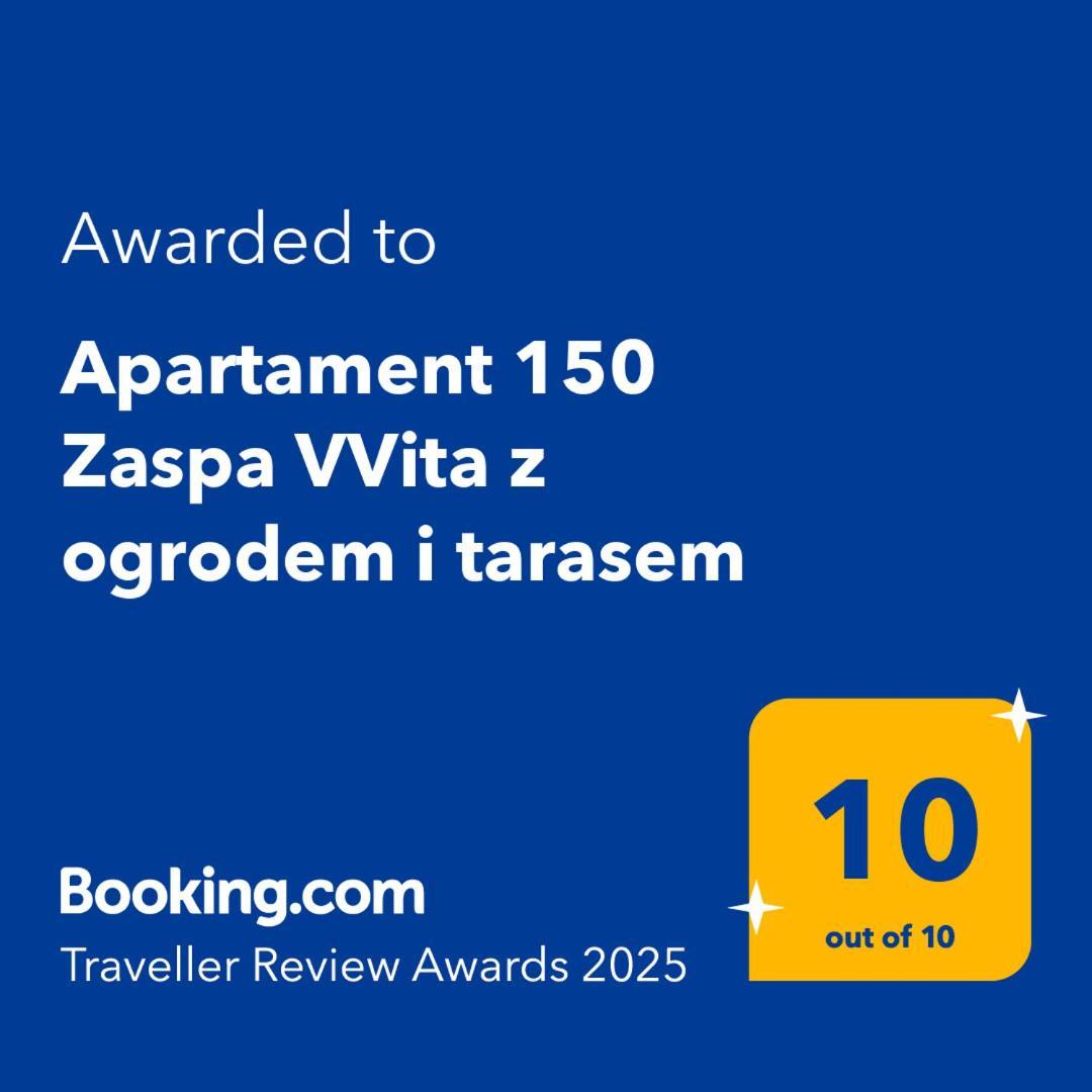 Apartament 150 Zaspa Vvita Z Prywatnym Ogrodem I Tarasem 格但斯克 外观 照片